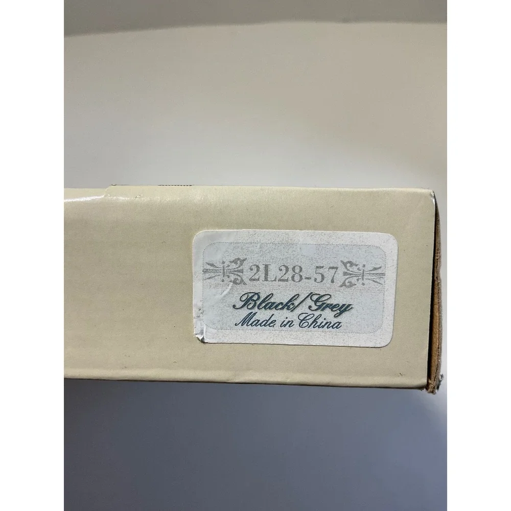 Belle Maison Ornate Scrolled Wood Photo Frame Black Grey 5x7 K2L28-57